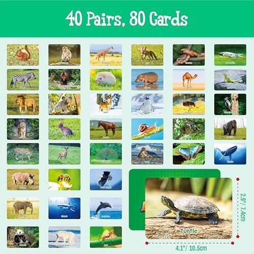 Wild Animal Matching Game - 3+ 80 pieces