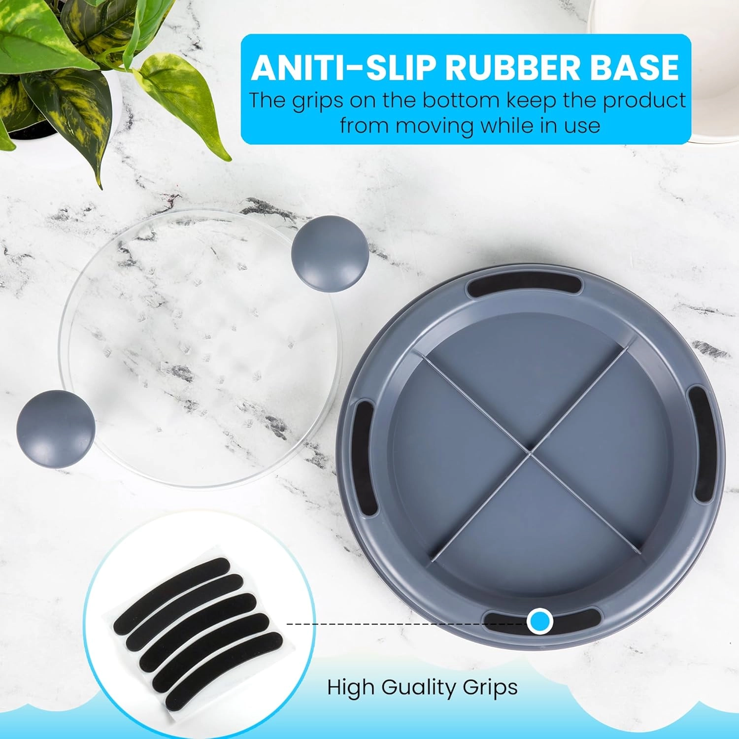 Chicken Shredder Tool - Large Transparent Lid Anti-Slip Base