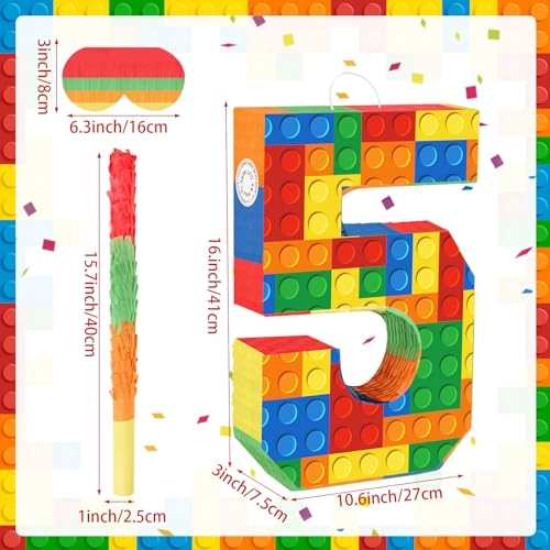 Number 5 Pinata - birthday