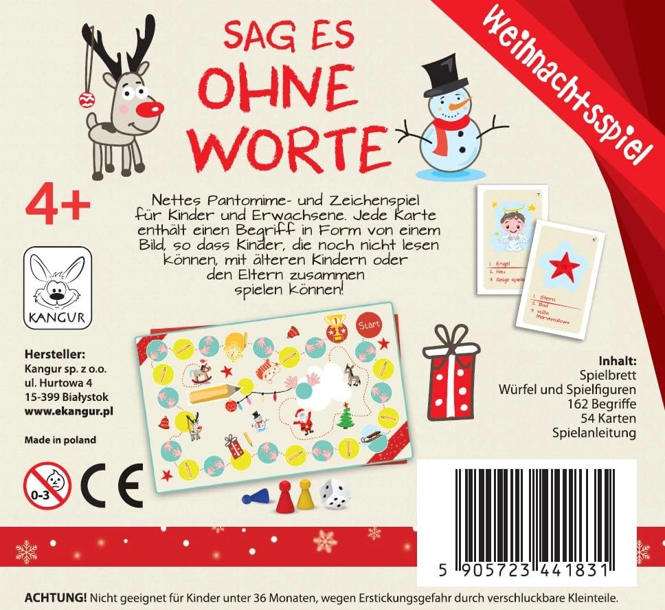 Sag es Ohne Worte: Christmas Game - Card Game (German)