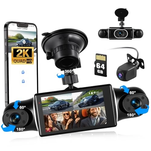 4 Channels Dashcam - 2560x1440 pixels