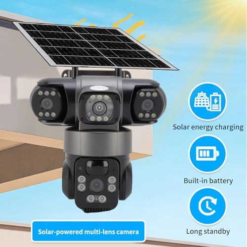 Triple Lens Security Camera 1080p