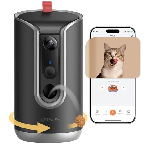TKENPRO 2K Pet Camera - Alexa/Google Voice Control