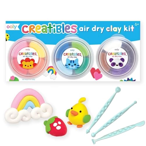 OOLY Air Dry Clay - 12 Colors 3 Shaping Tools
