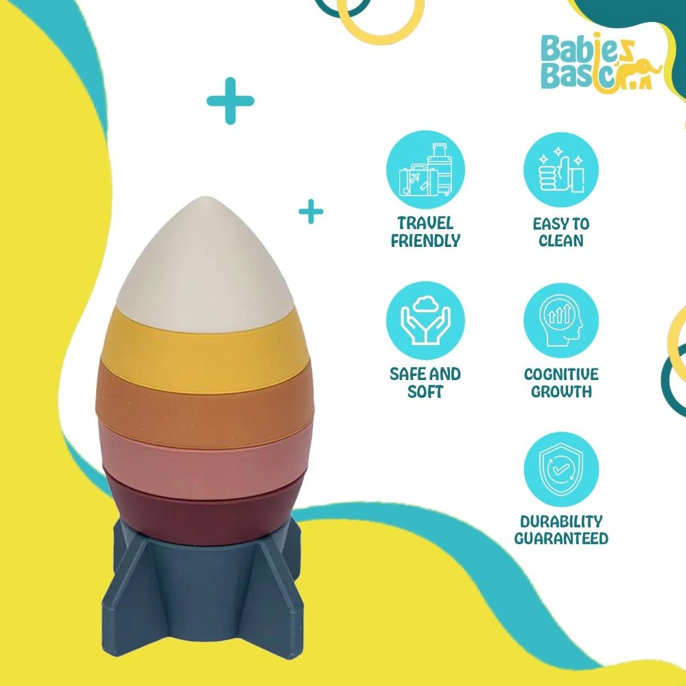 Silicone Stacking Toy - 6 months to 4 years