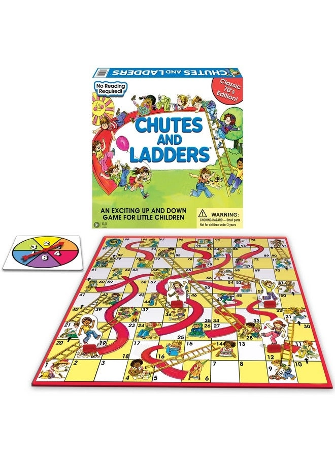 Winning Moves Chutes And Ladders: Classic 1970's Artwork