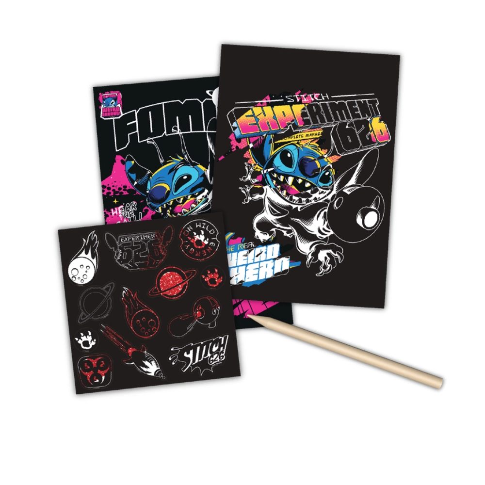 Stitch Scratch Scribble - 3+ years 12 pcs