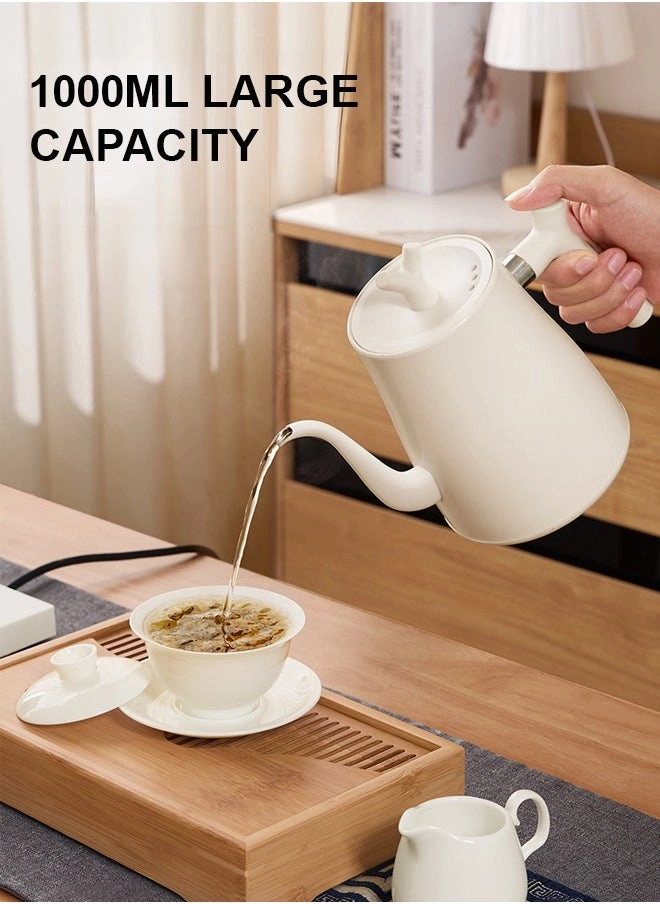 Gooseneck Electric Kettle white