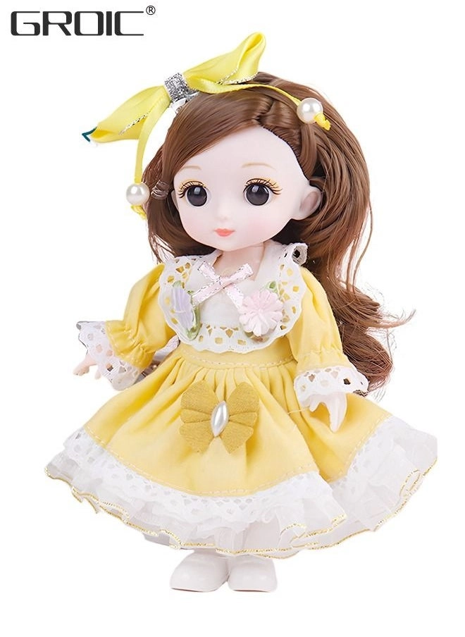 GROIC BJD Doll - 6.3 Inch 21 Joints Ages 36+ Set