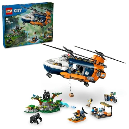 City Jungle Explorer Helicopter at Base Camp (60437)