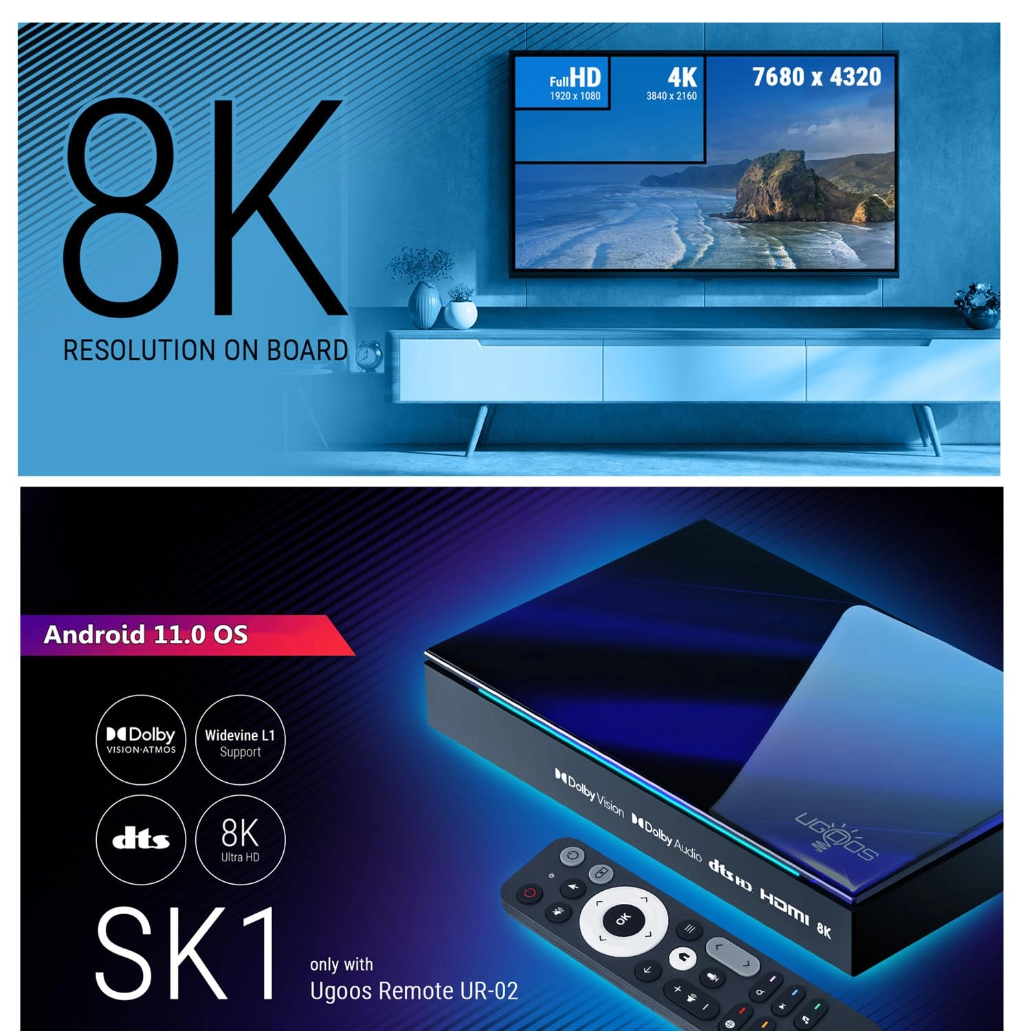 SK1 - 8K 128GB Android 11.0
