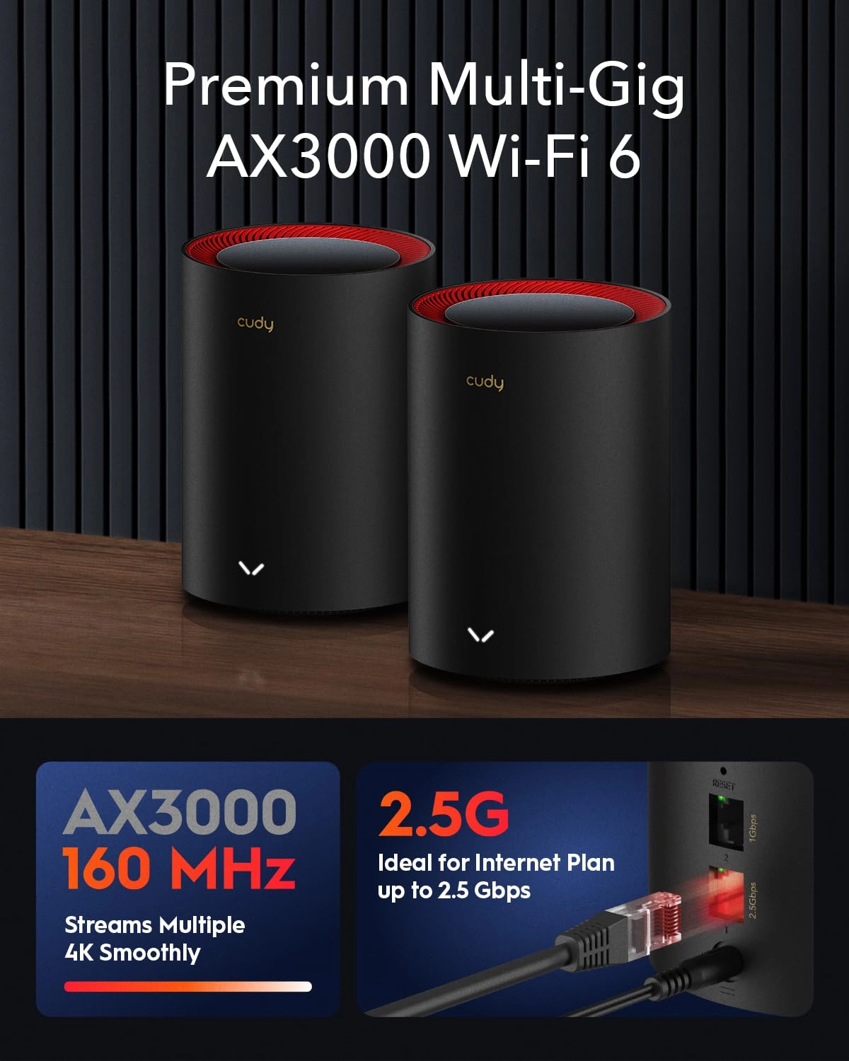 AX3000 - Wi-Fi 6 3-Pack