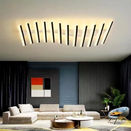 Creative Curve-Shaped LED Chandeliers Ceiling Light - Dimmable