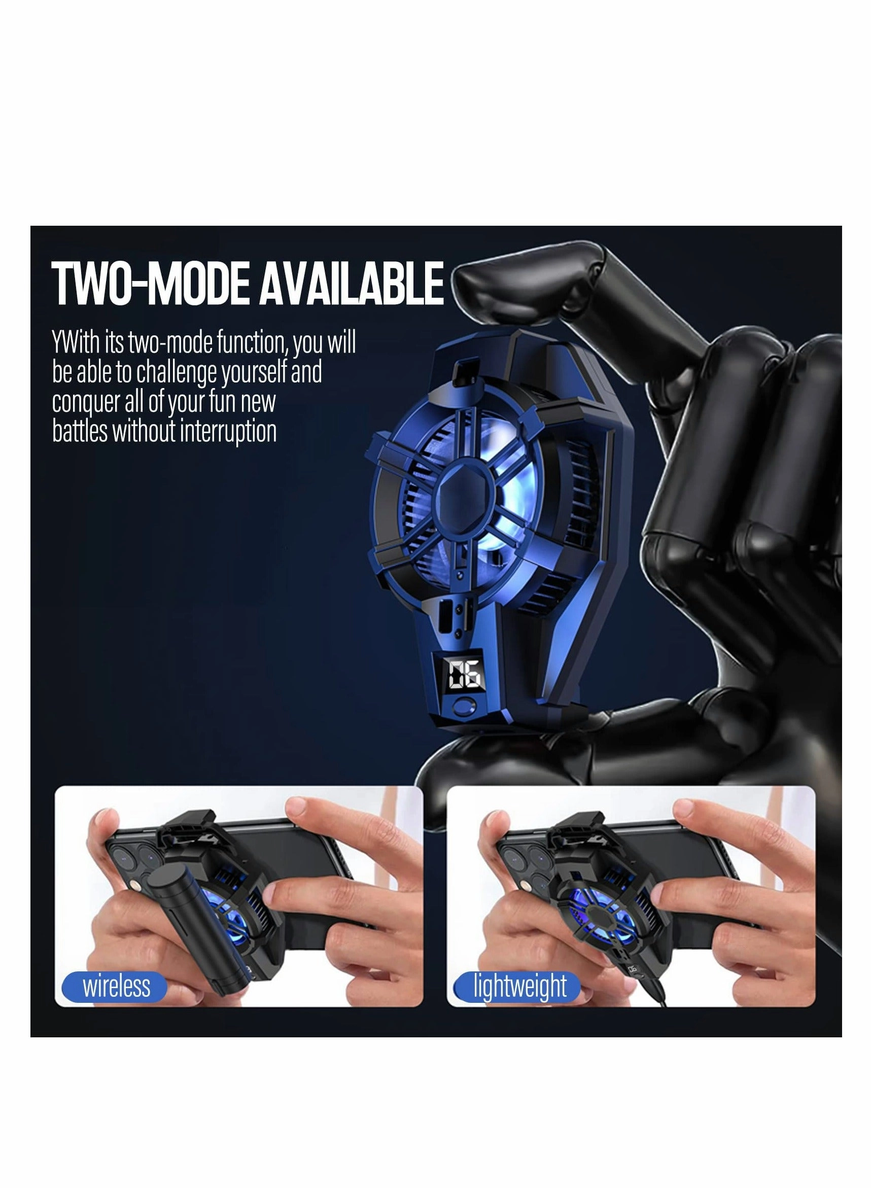 Phone Cooler - Rechargeable Battery Universal Smartphones