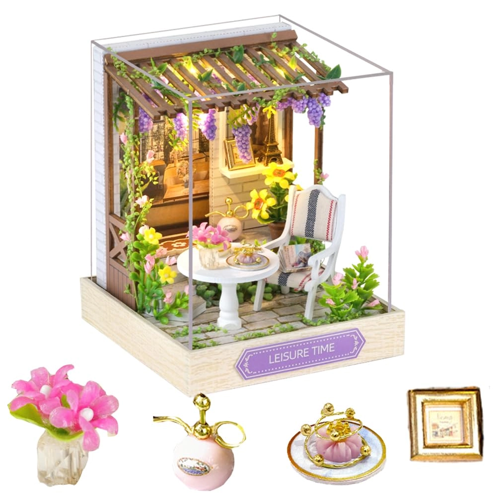 Miniature Wooden Dollhouse Furniture Kit - Creative Room 1:24