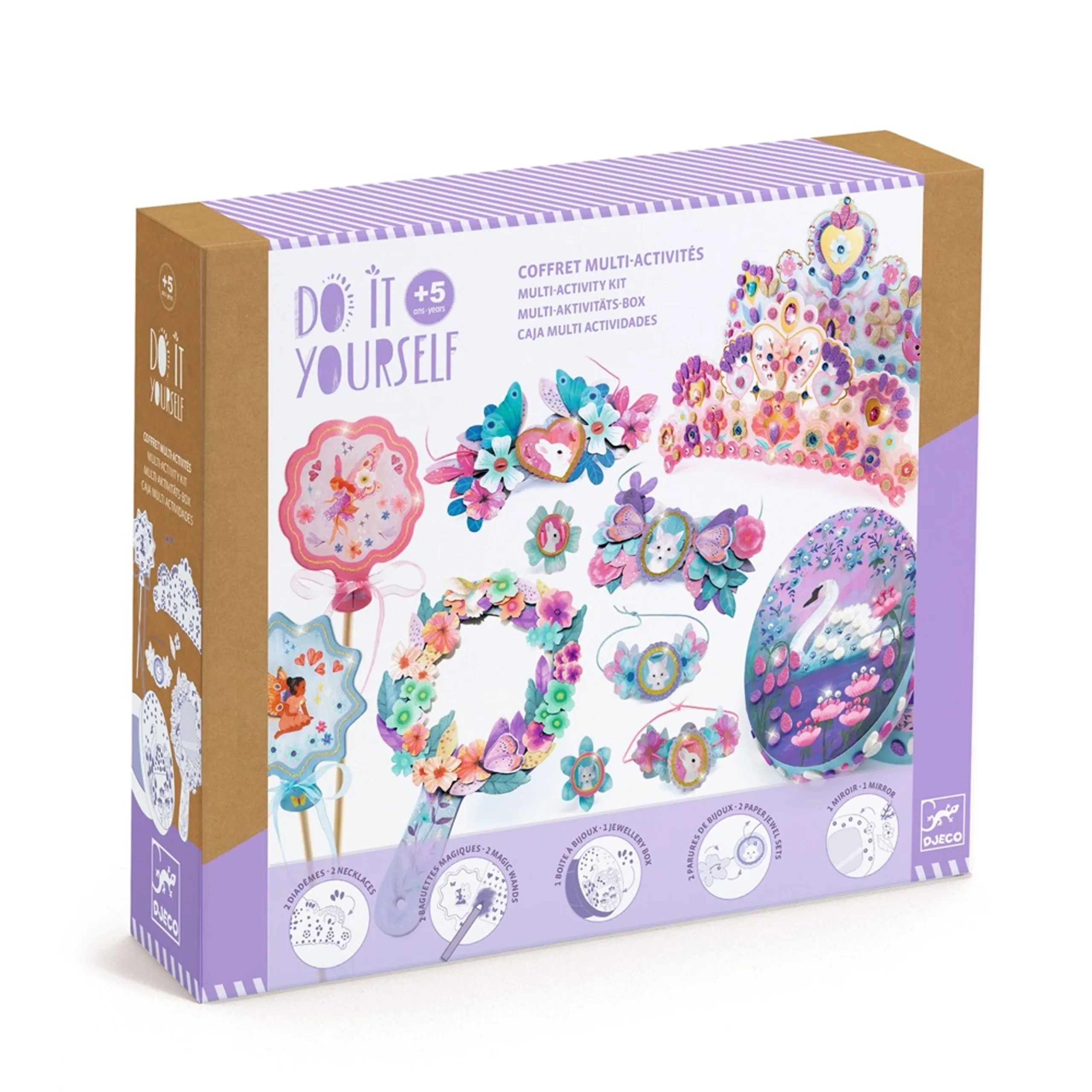 DJECO Do It Yourself Craft Kit - Nymphea - 12 Creations
