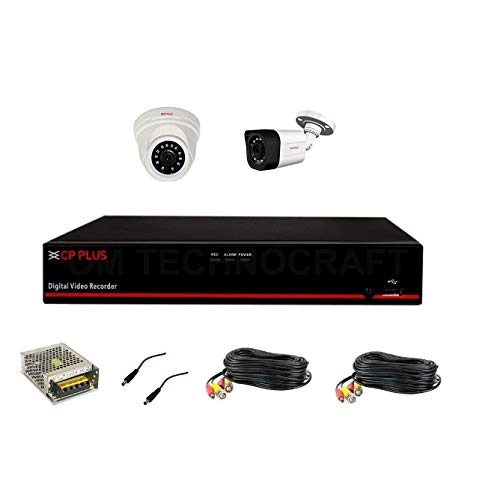 4 Channel 2 MP Universal HD DVR + Hard Drive - 2 TB + Dome Camera - 2.0 MP + Bullet Camera - 2.0 MP