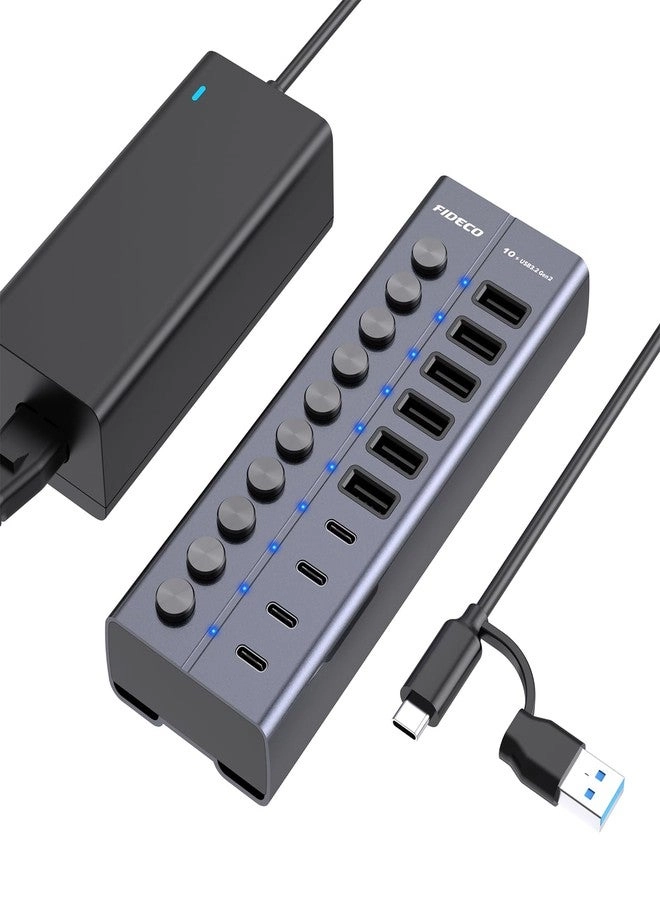 FIDECO 60W Powered USB Hub