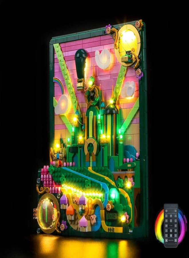 LED Lighting Compatible with Lego 75685 Wicked Emerald City Wall