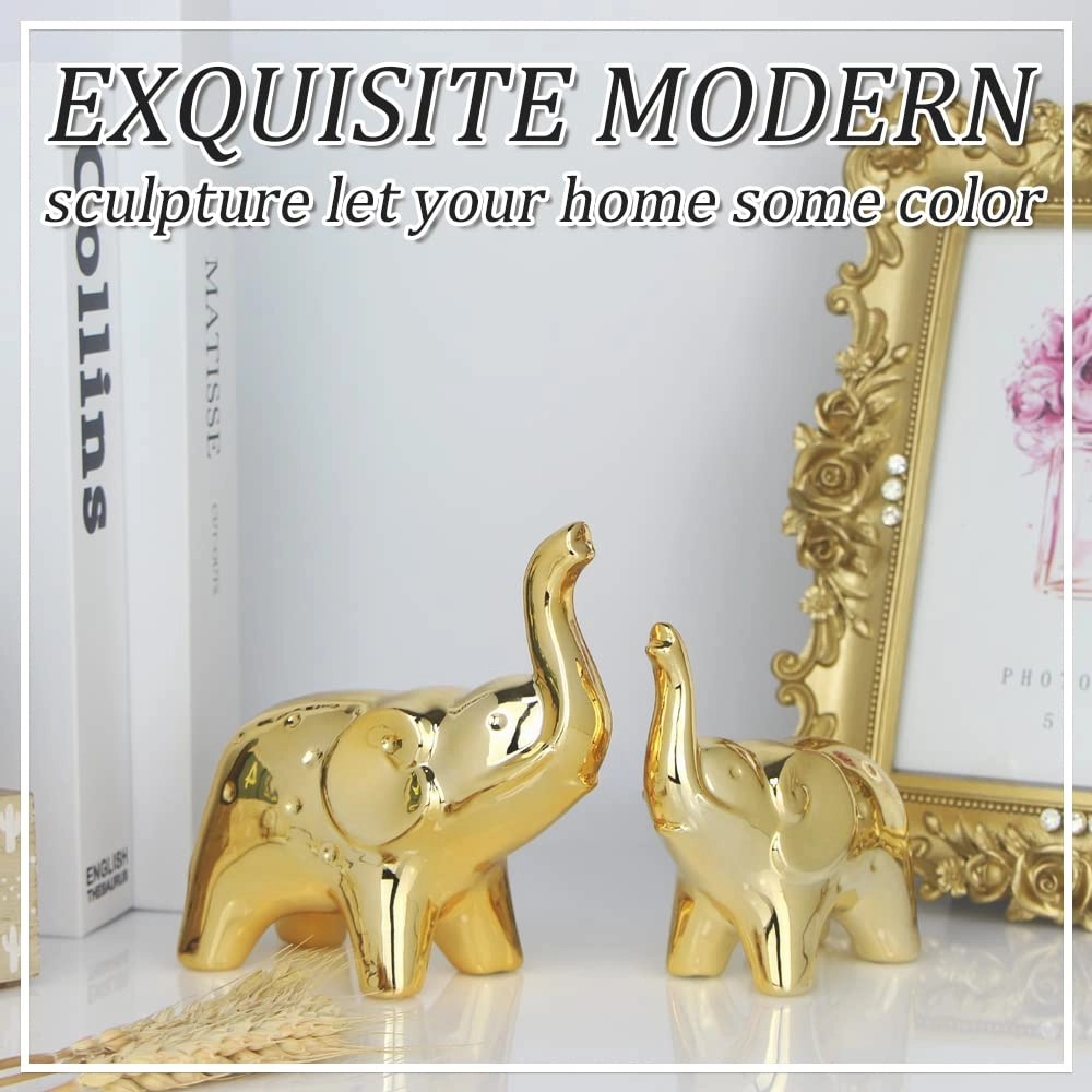 Elephant Statue - Ceramic , Resin