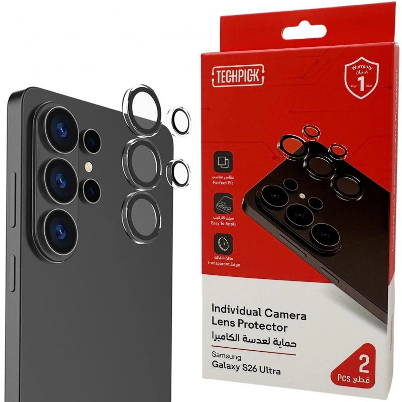 Techpick Camera Lens Protector - Samsung Galaxy S26 Ultra Clear