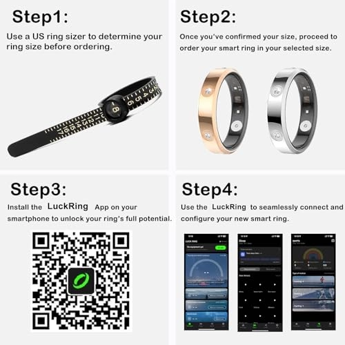 HR01 - Smart Ring Fitness Tracker Heart Rate Monitor