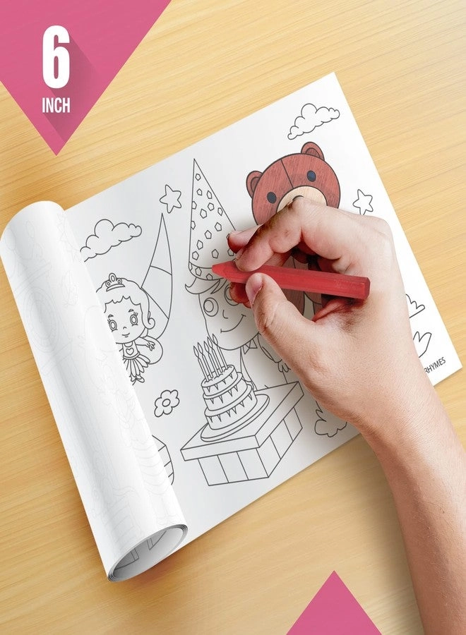 Nursery Rhymes Reusable Wall Colouring Rolls - Pack of 3