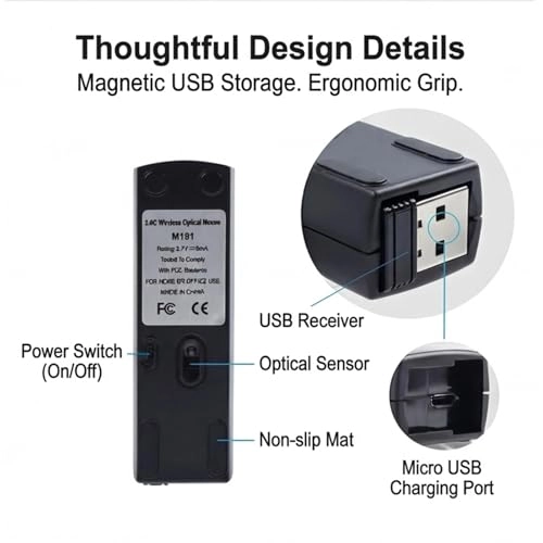 Mini Finger Mouse - Bluetooth 5.0/4.0 2.4G
