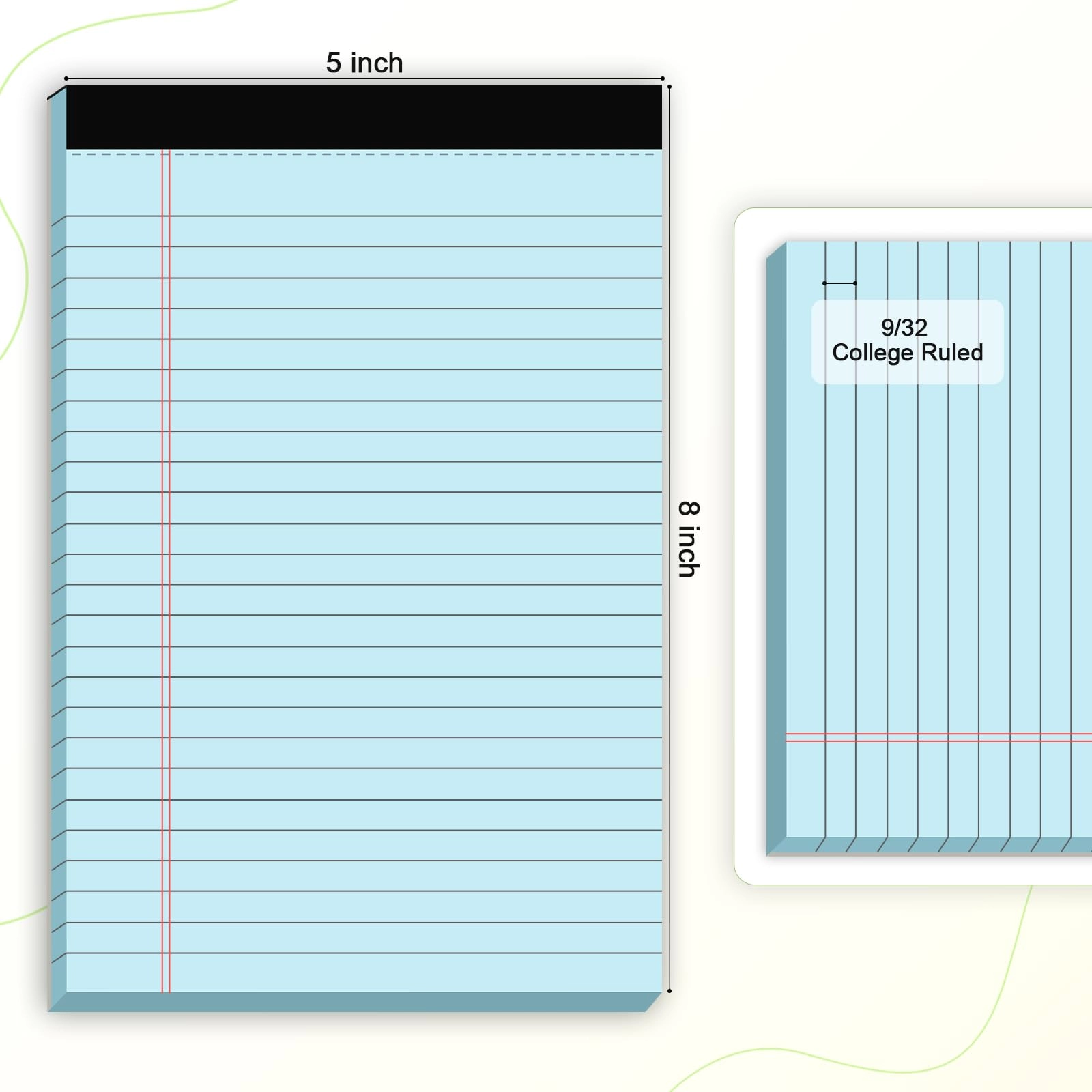 Small Note Pad 5x8 - Lined 30 Sheets