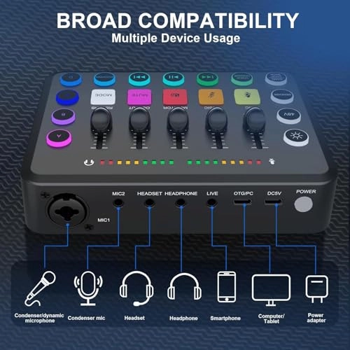 F11 Live Sound Card MC-88 USB Microphone - Dual BM 800 16 Sound Effects