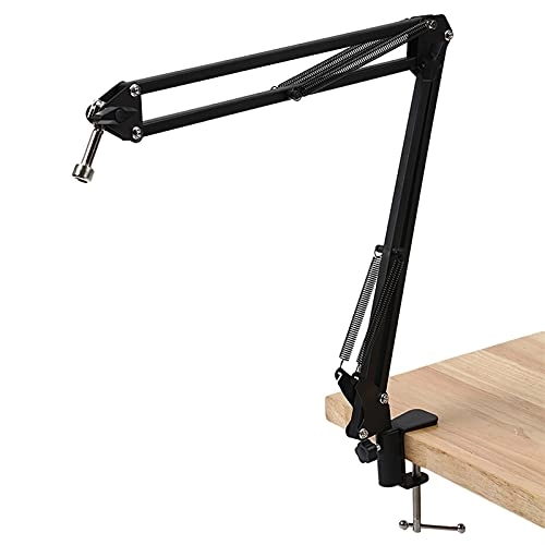 Mic Stand - Extendable Scissor Arm Table Mounting Clamp
