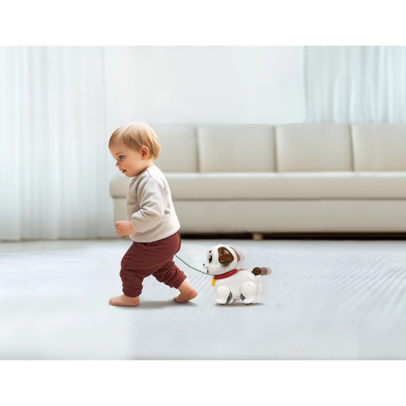 Crawl & Pull Along Learning Puppy - Multicolor 2-In-1 Play Modes