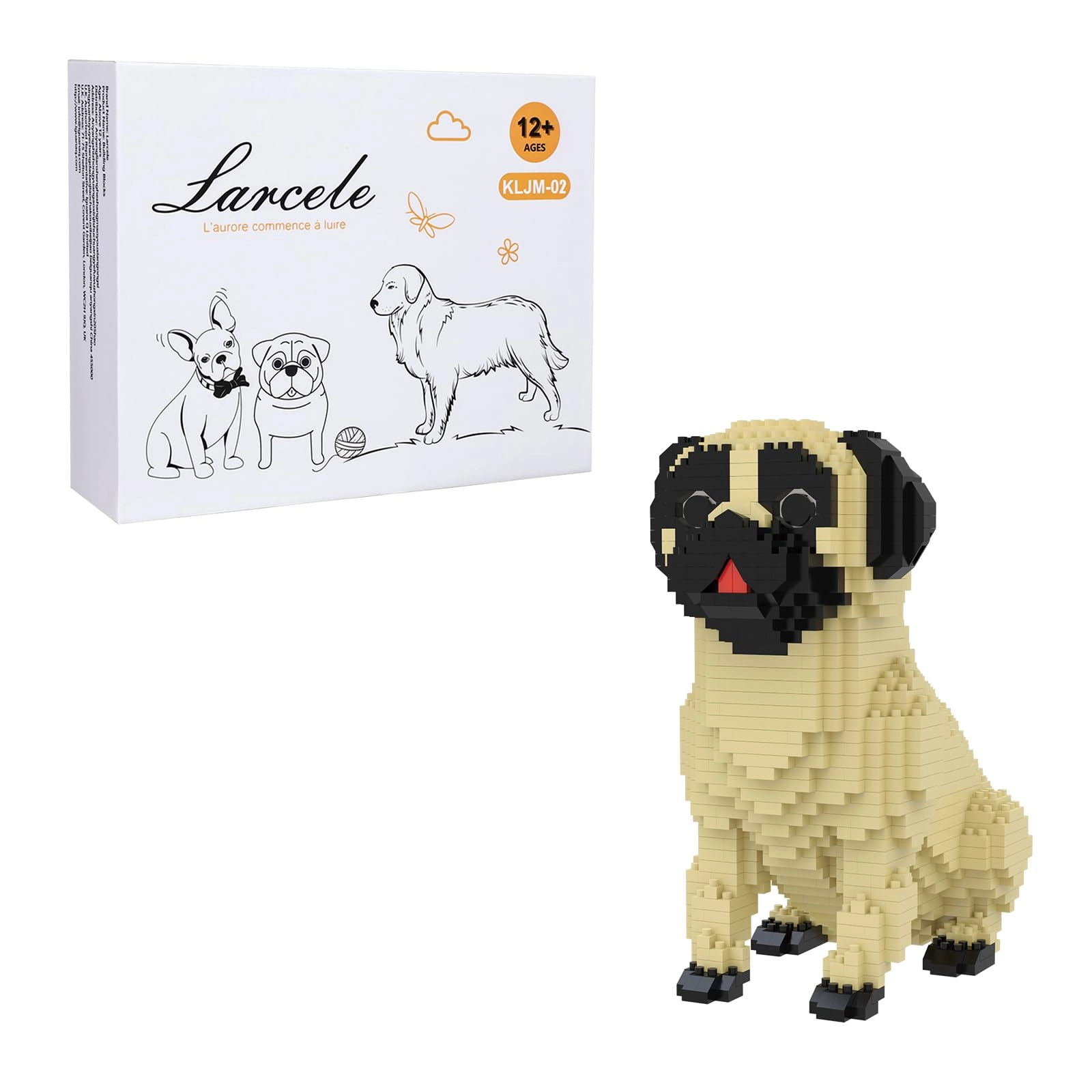 Larcele KLJM-02 - Dog Pug 1033pcs