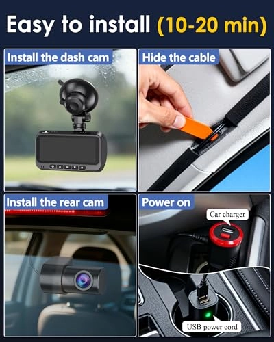 Front and Rear Dash Cam - 4K+1080P