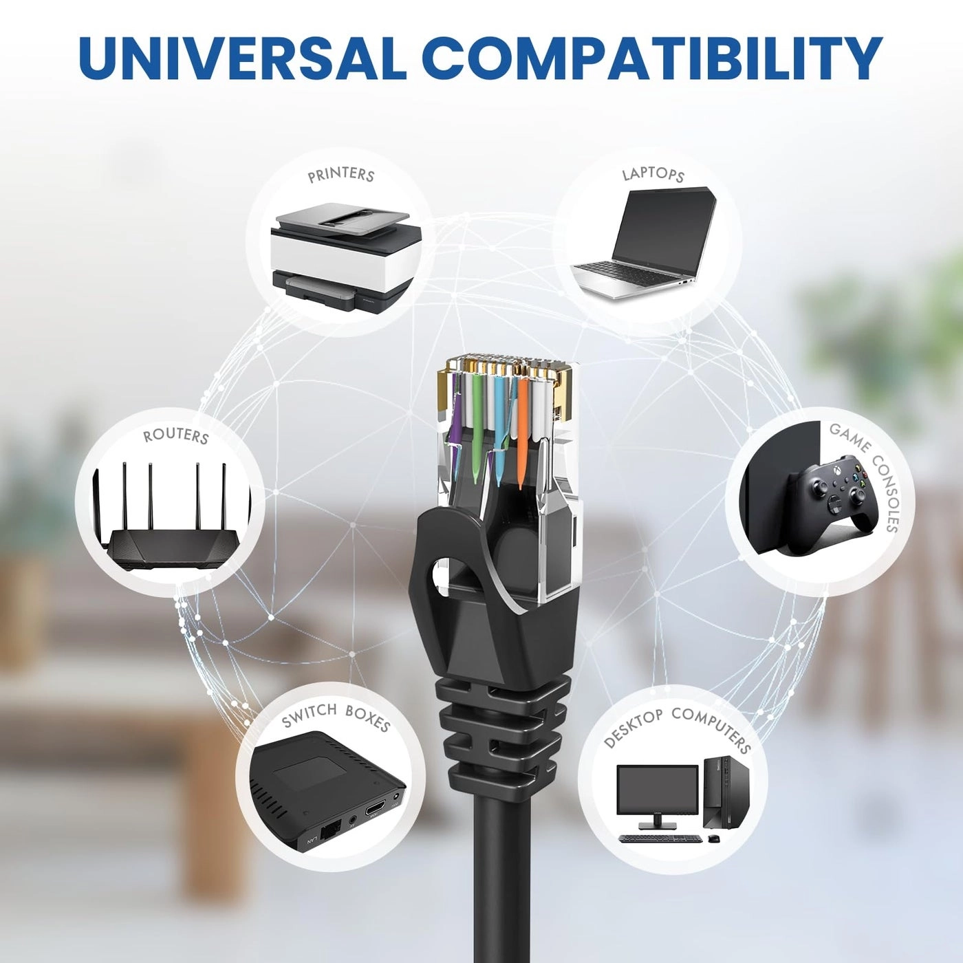 Cat 6 Ethernet Cable - 100 ft