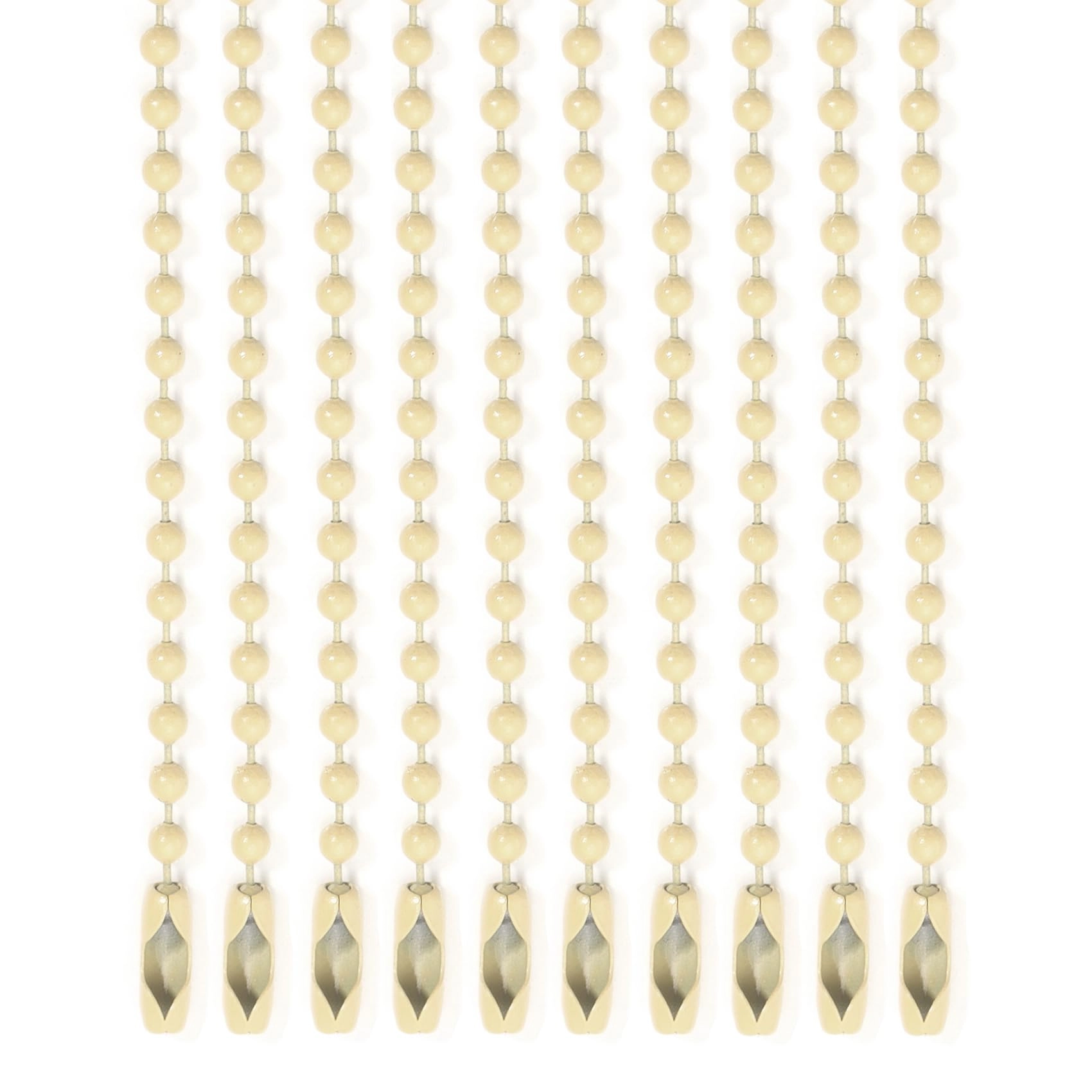 Lemonkey Ball Beads Chain - 10Pcs Cream 4 Inch