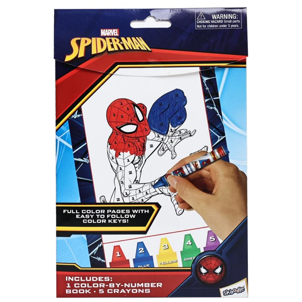 Spider-man Color By Number Kit - 3+ years