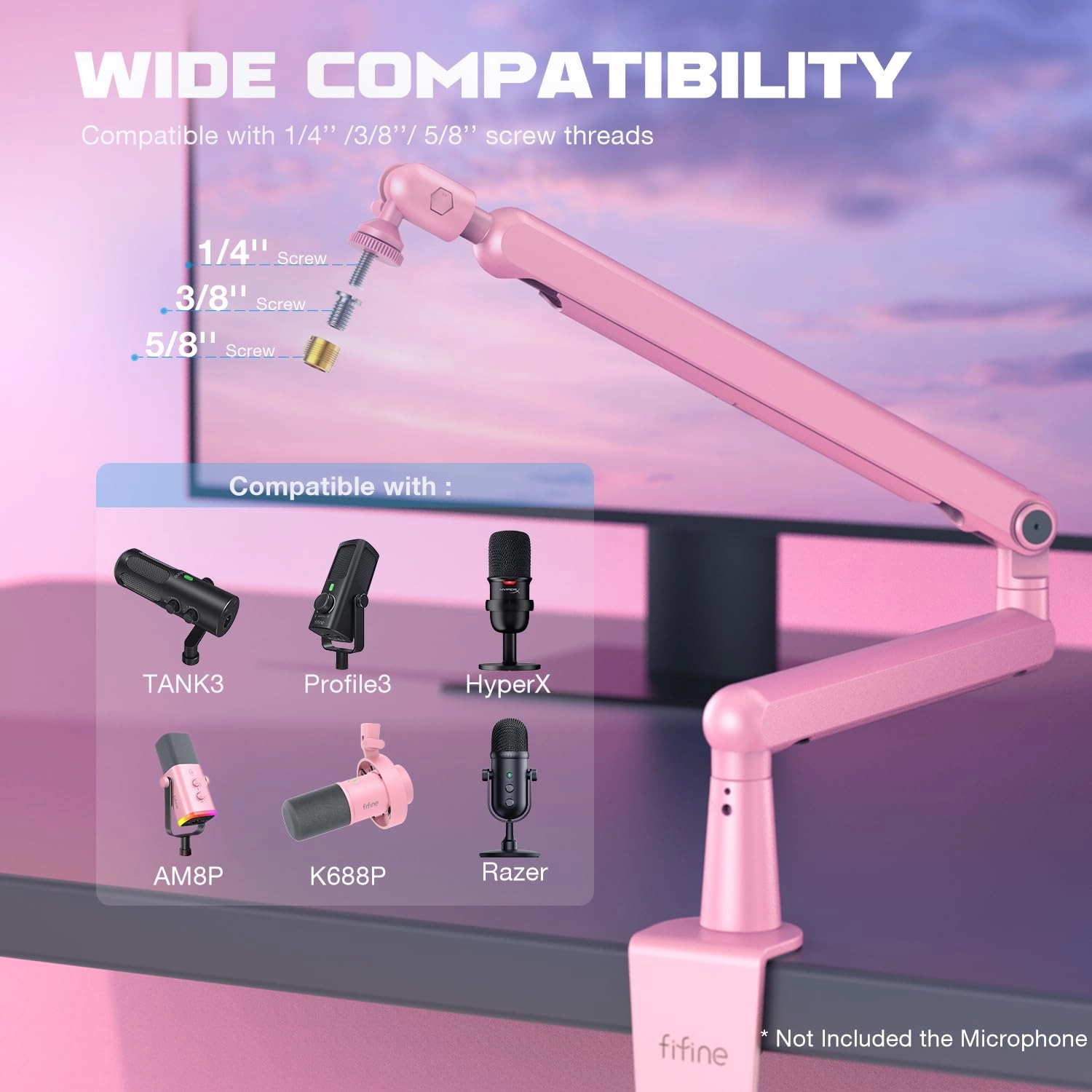 BM88 - Low Profile Adjustable Boom Arm