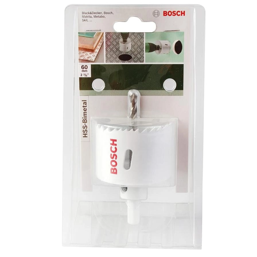 Bosch HSS Bi-Metal Hole Saw - 60 mm wood and metal