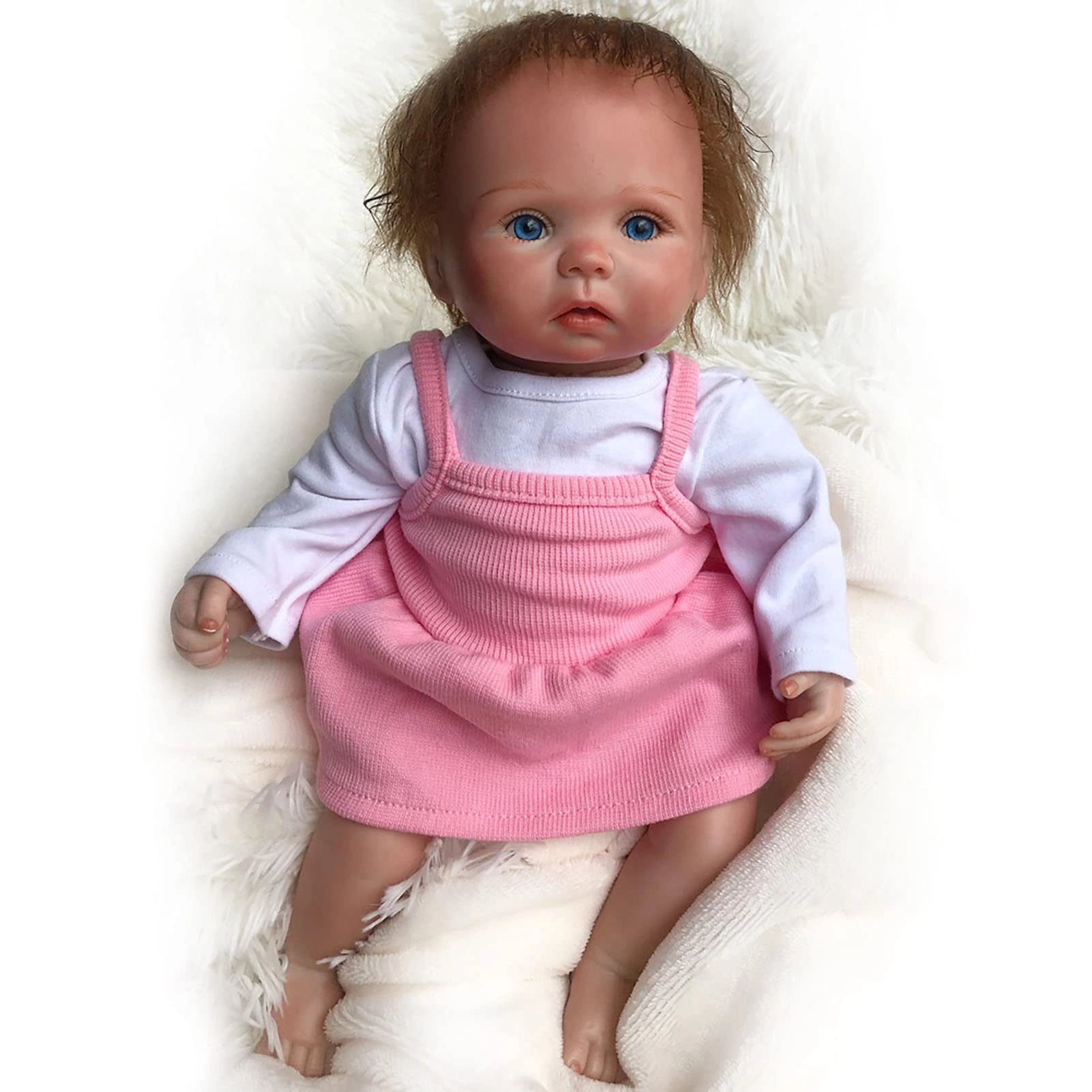 Reborn Baby Doll - 15 Inch Vinyl Mohair