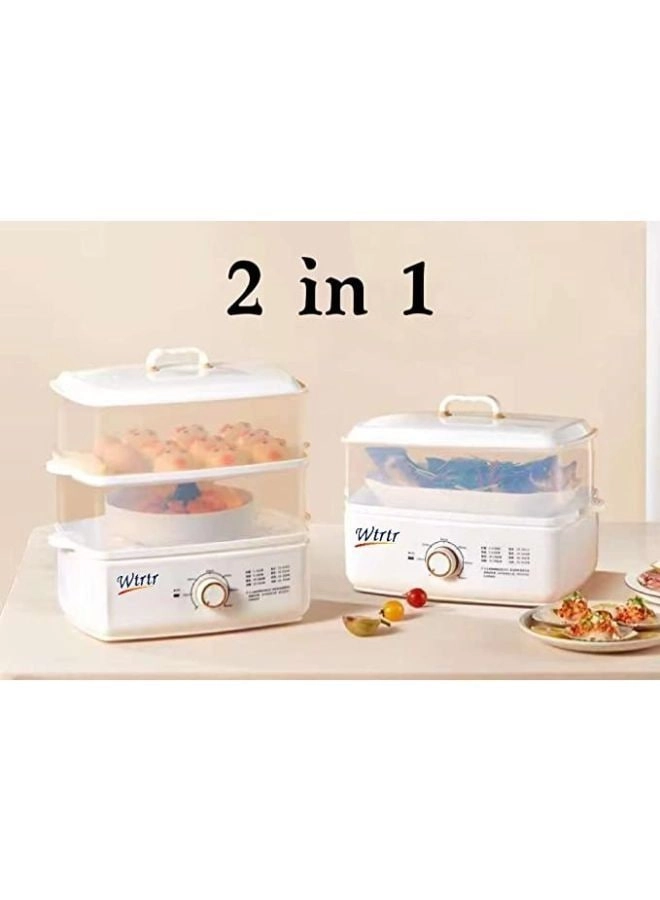 2-In-1 Multifunctional Electric Steamer