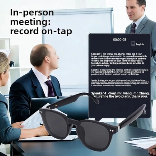 Smart Translator Glasses - 75 Languages Bluetooth 5.4