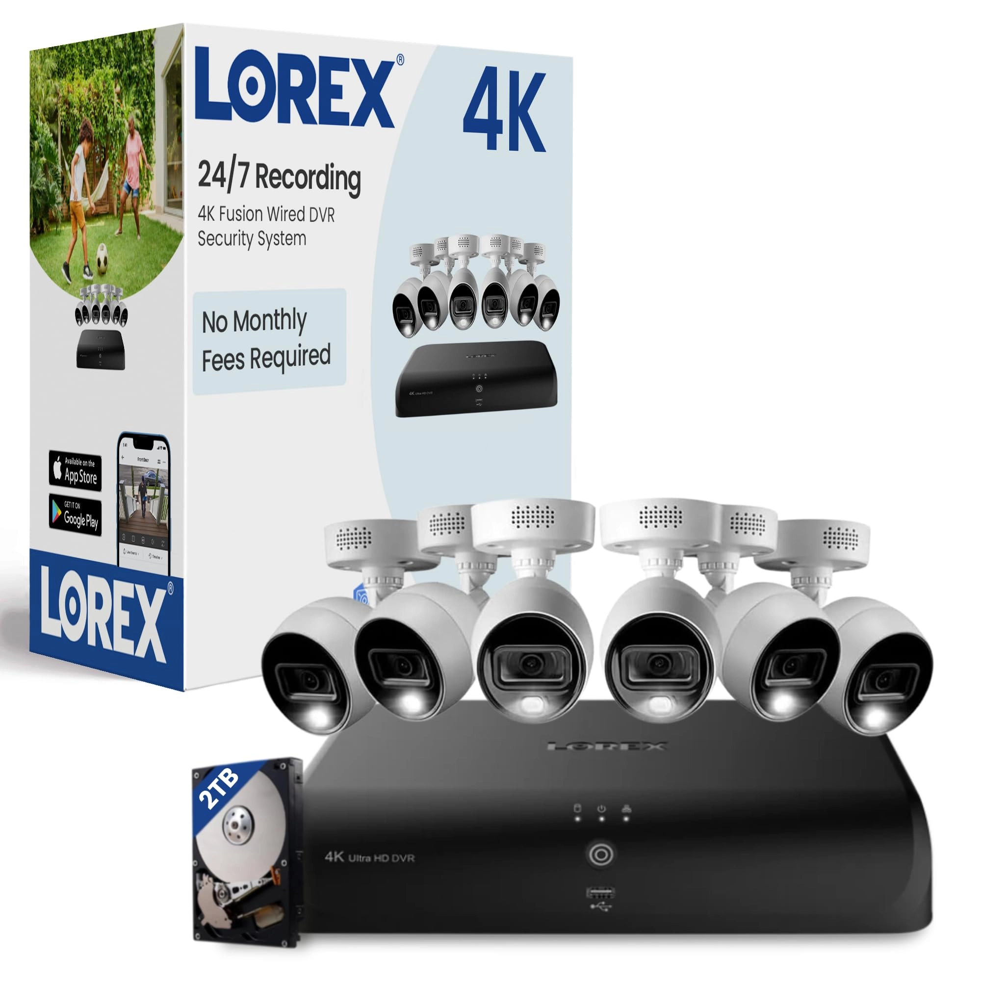 Lorex Technology Fusion - 6 Cameras 8 Channel 4K