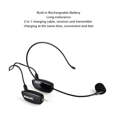 Wireless Microphone Headset - 2 2.4G