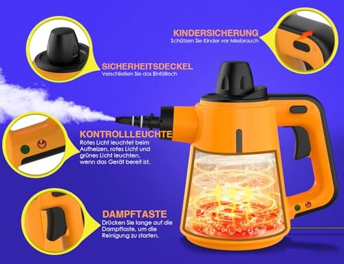 Steam Cleaner - 3.5 Bar 380 Milliliters