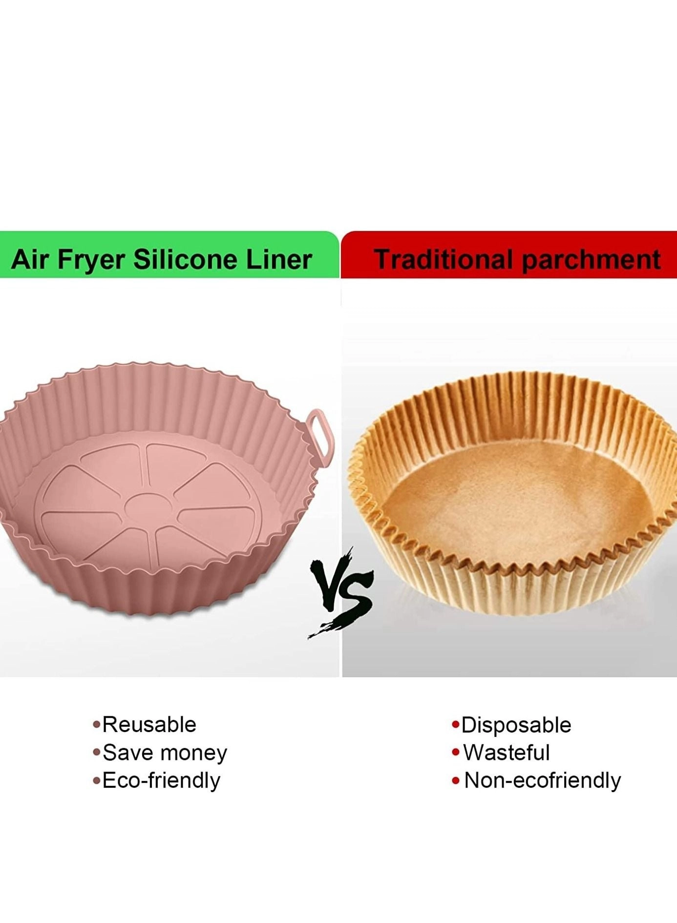 Air Fryer Liner - Silicone 2 Pcs