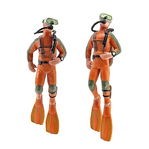 Mini Diver Figures - 4 Pieces PVC