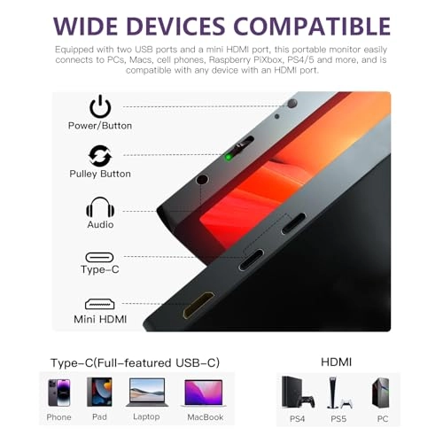 Portable Monitor - 16-120HZ 16 Inches 2560x1600