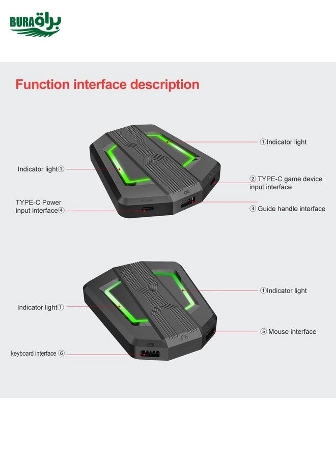 HXSJ P6+V100+A867 + One-handed Keyboard + RGB Gaming Mouse