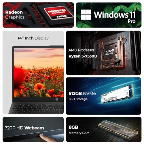 255 G10 - 15.6'' Ryzen 5-7530U 8GB DDR4 512GB SSD